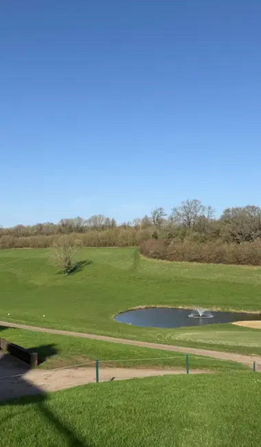 Pond on golf course